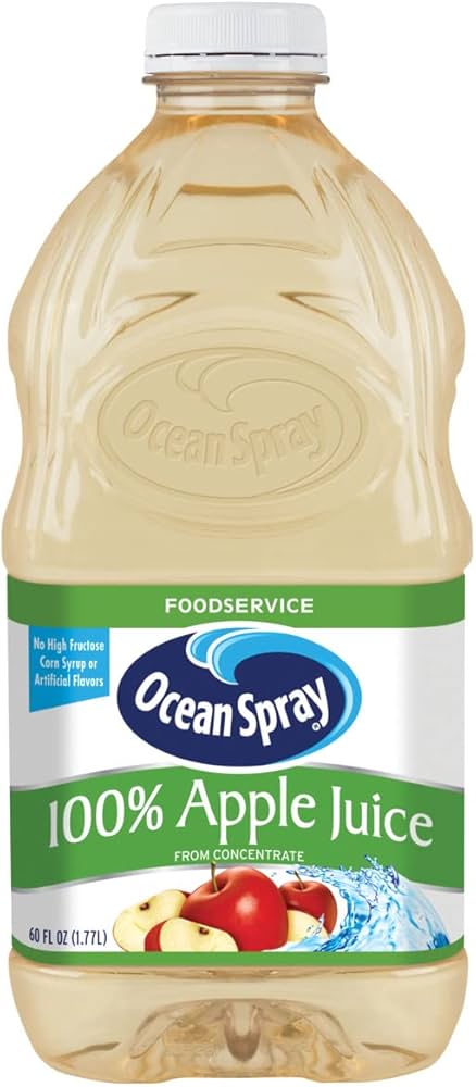 Ocean Spray 100% Apple Juice 8/60 OZ